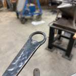 Load image into Gallery viewer, Custom Farmhouse with bottle opener handle and forged hands helper handle