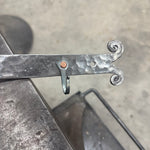 Load image into Gallery viewer, Scrolled Horseshoe Nail Utensil Rack