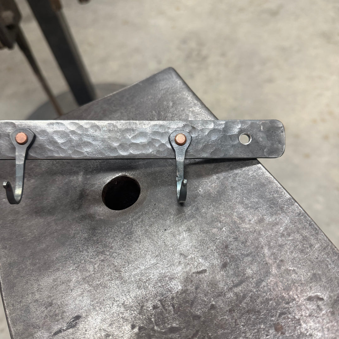 Horseshoe Nail Utensil Rack 13 inch