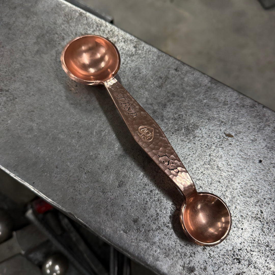 Solid Copper Double Measuring Spoon