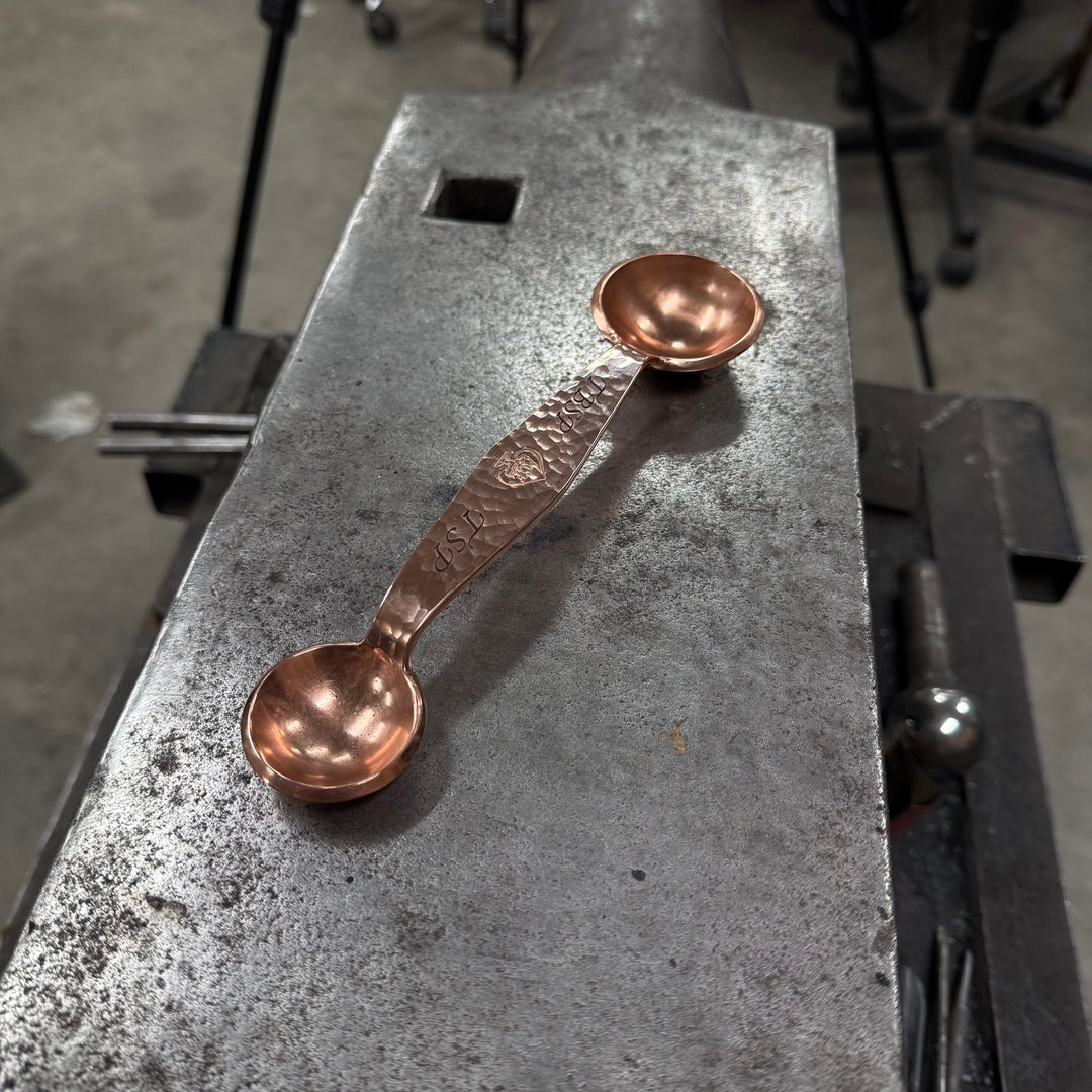 Solid Copper Double Measuring Spoon