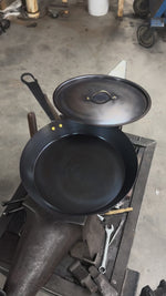 Load and play video in Gallery viewer, 12" Carbon Steel Pan with Lid