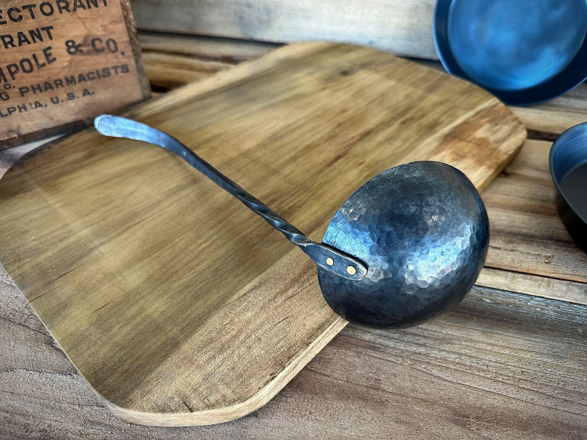 Stainless Ladle with Hammered Stainless Bowl – Ace Kitchen and Co